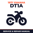 1971 Yamaha DT1A Service and Repair Manual - motorcycle workshop manual cover