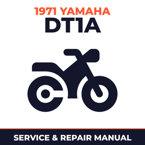 1971 Yamaha DT1A Service and Repair Manual - motorcycle workshop manual cover