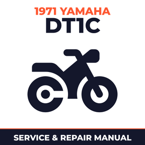 1971 Yamaha DT1C Service and Repair Manual - motorcycle workshop manual cover