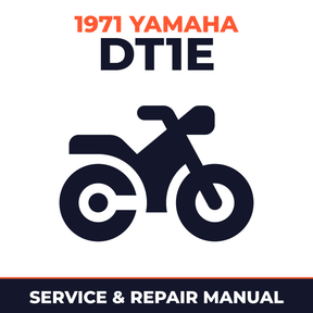 1971 Yamaha DT1E Service and Repair Manual - motorcycle workshop manual cover