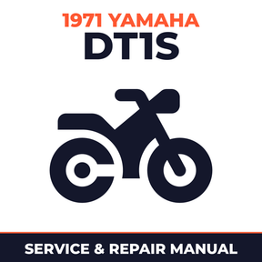 1971 Yamaha DT1S Service and Repair Manual - motorcycle workshop manual cover