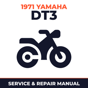 1971 Yamaha DT3 Service and Repair Manual - motorcycle workshop manual cover