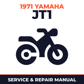1971 Yamaha JT1 Service and Repair Manual - motorcycle workshop manual cover