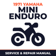 1971 Yamaha MINI ENDURO Service and Repair Manual - motorcycle workshop manual cover