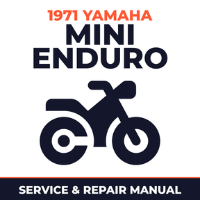 1971 Yamaha MINI ENDURO Service and Repair Manual - motorcycle workshop manual cover