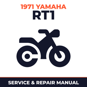 1971 Yamaha RT1 Service and Repair Manual - motorcycle workshop manual cover