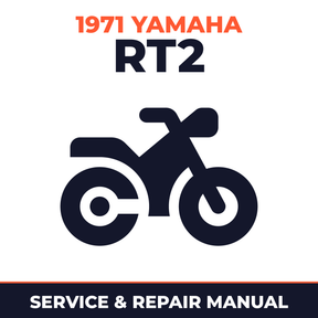 1971 Yamaha RT2 Service and Repair Manual - motorcycle workshop manual cover