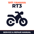 1971 Yamaha RT3 Service and Repair Manual - motorcycle workshop manual cover