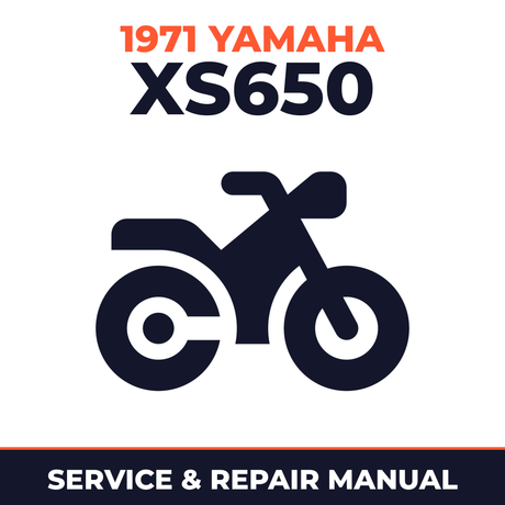 1971 Yamaha XS650 Service and Repair Manual - motorcycle workshop manual cover