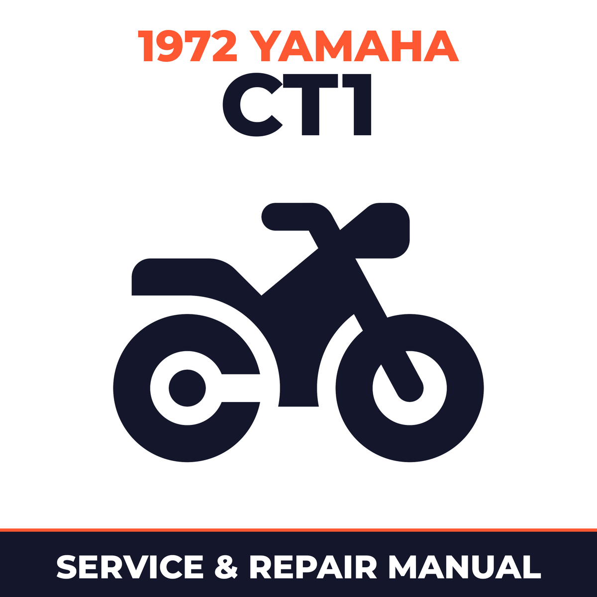 1972 Yamaha CT1 Service and Repair Manual - motorcycle workshop manual cover