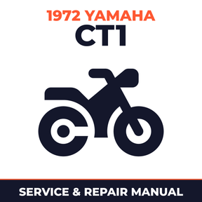 1972 Yamaha CT1 Service and Repair Manual - motorcycle workshop manual cover