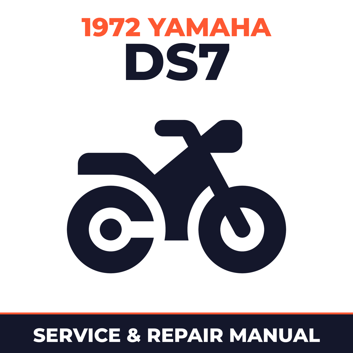 1972 Yamaha DS7 Service and Repair Manual - motorcycle workshop manual cover