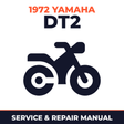 1972 Yamaha DT2 Service and Repair Manual - motorcycle workshop manual cover