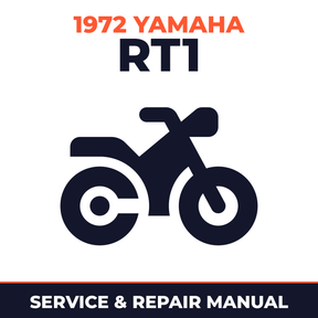 1972 Yamaha RT1 Service and Repair Manual - motorcycle workshop manual cover