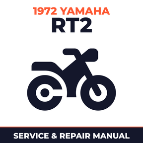 1972 Yamaha RT2 Service and Repair Manual - motorcycle workshop manual cover