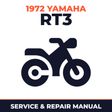 1972 Yamaha RT3 Service and Repair Manual - motorcycle workshop manual cover