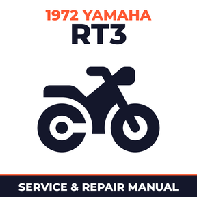 1972 Yamaha RT3 Service and Repair Manual - motorcycle workshop manual cover