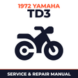 1972 Yamaha TD3 Service and Repair Manual - motorcycle workshop manual cover