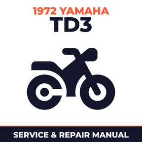 1972 Yamaha TD3 Service and Repair Manual - motorcycle workshop manual cover