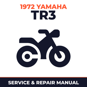1972 Yamaha TR3 Service and Repair Manual - motorcycle workshop manual cover