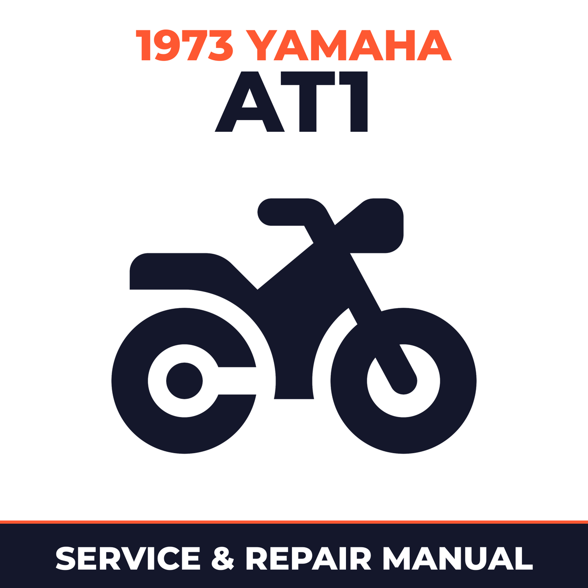 1973 Yamaha AT1 Service and Repair Manual - motorcycle workshop manual cover