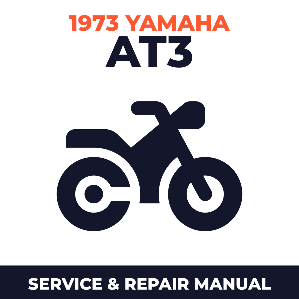 1973 Yamaha AT3 Service and Repair Manual - motorcycle workshop manual cover