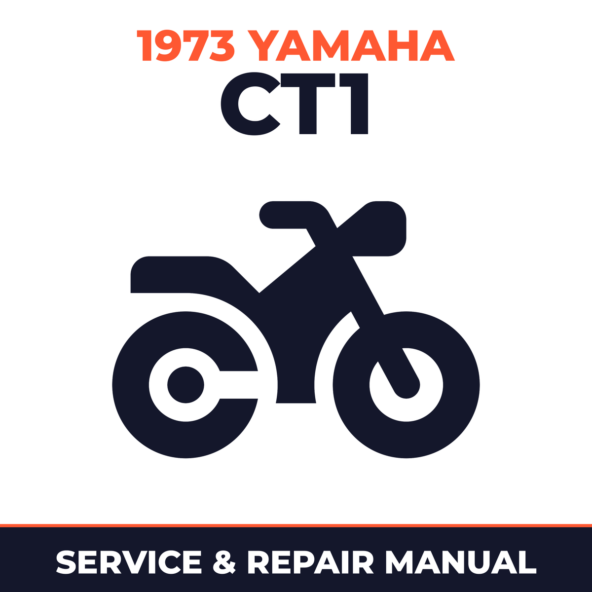 1973 Yamaha CT1 Service and Repair Manual - motorcycle workshop manual cover