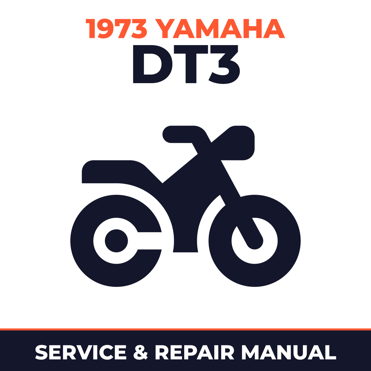 1973 Yamaha DT3 Service and Repair Manual - motorcycle workshop manual cover
