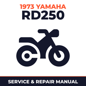 1973 Yamaha RD250 Service and Repair Manual - motorcycle workshop manual cover