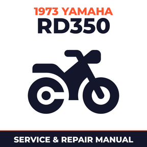 1973 Yamaha RD350 Service and Repair Manual - motorcycle workshop manual cover