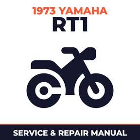 1973 Yamaha RT1 Service and Repair Manual - motorcycle workshop manual cover
