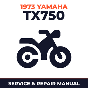 1973 Yamaha TX750 Service and Repair Manual - motorcycle workshop manual cover