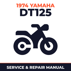 1974 Yamaha DT125 Service and Repair Manual - motorcycle workshop manual cover