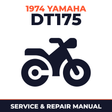 1974 Yamaha DT175 Service and Repair Manual - motorcycle workshop manual cover