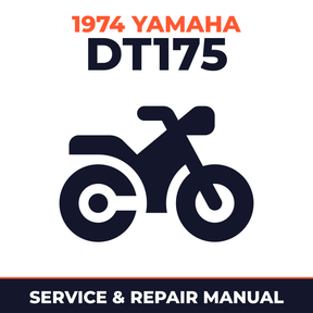 1974 Yamaha DT175 Service and Repair Manual - motorcycle workshop manual cover