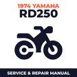 1974 Yamaha RD250 Service and Repair Manual - motorcycle workshop manual cover