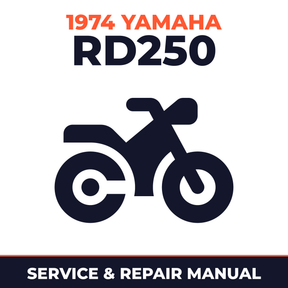 1974 Yamaha RD250 Service and Repair Manual - motorcycle workshop manual cover