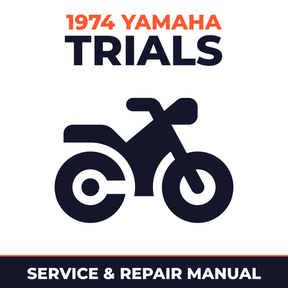 1974 Yamaha TRIALS Service and Repair Manual - motorcycle workshop manual cover