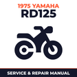 1975 Yamaha RD125 Service and Repair Manual - motorcycle workshop manual cover