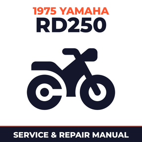 1975 Yamaha RD250 Service and Repair Manual - motorcycle workshop manual cover