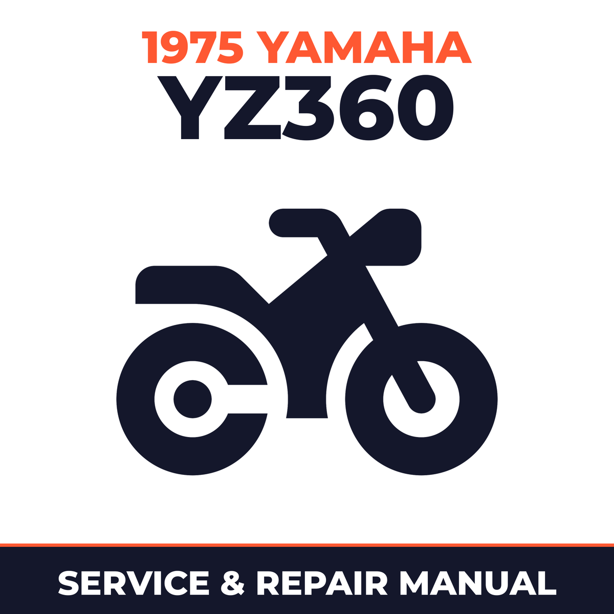 1975 Yamaha YZ360 Service and Repair Manual - motorcycle workshop manual cover
