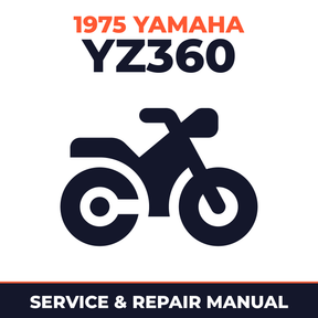 1975 Yamaha YZ360 Service and Repair Manual - motorcycle workshop manual cover