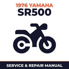 1976 Yamaha SR500 Service and Repair Manual - motorcycle workshop manual cover