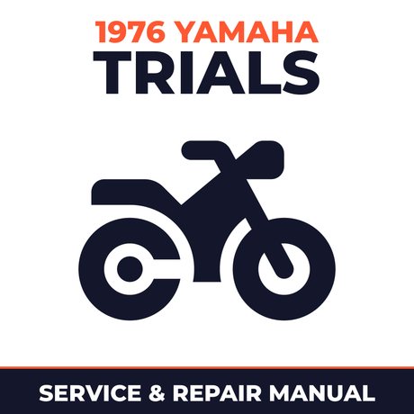 1976 Yamaha TRIALS Service and Repair Manual - motorcycle workshop manual cover