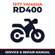 1977 Yamaha RD400 Service and Repair Manual - motorcycle workshop manual cover