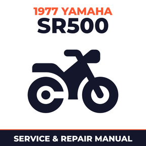 1977 Yamaha SR500 Service and Repair Manual - motorcycle workshop manual cover