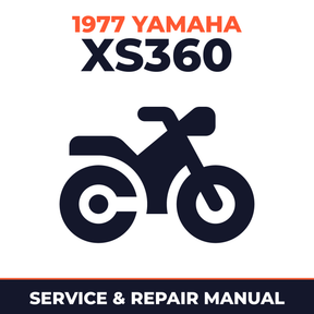 1977 Yamaha XS360 Service and Repair Manual - motorcycle workshop manual cover