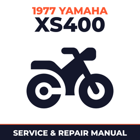 1977 Yamaha XS400 Service and Repair Manual - motorcycle workshop manual cover