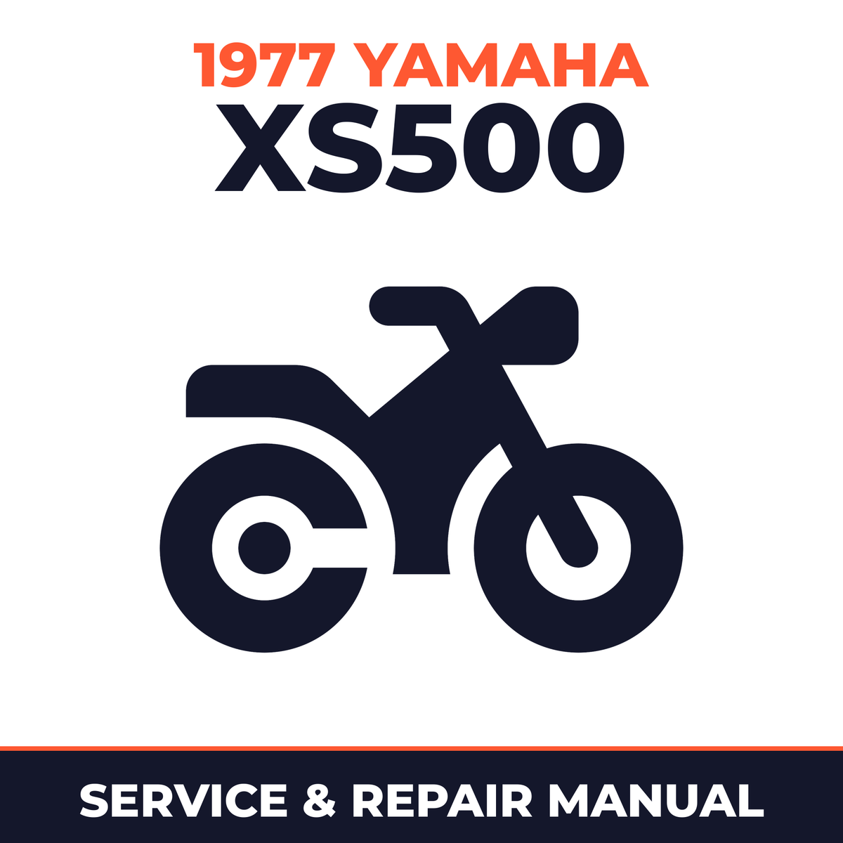 1977 Yamaha XS500 Service and Repair Manual - motorcycle workshop manual cover