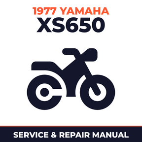 1977 Yamaha XS650 Service and Repair Manual - motorcycle workshop manual cover